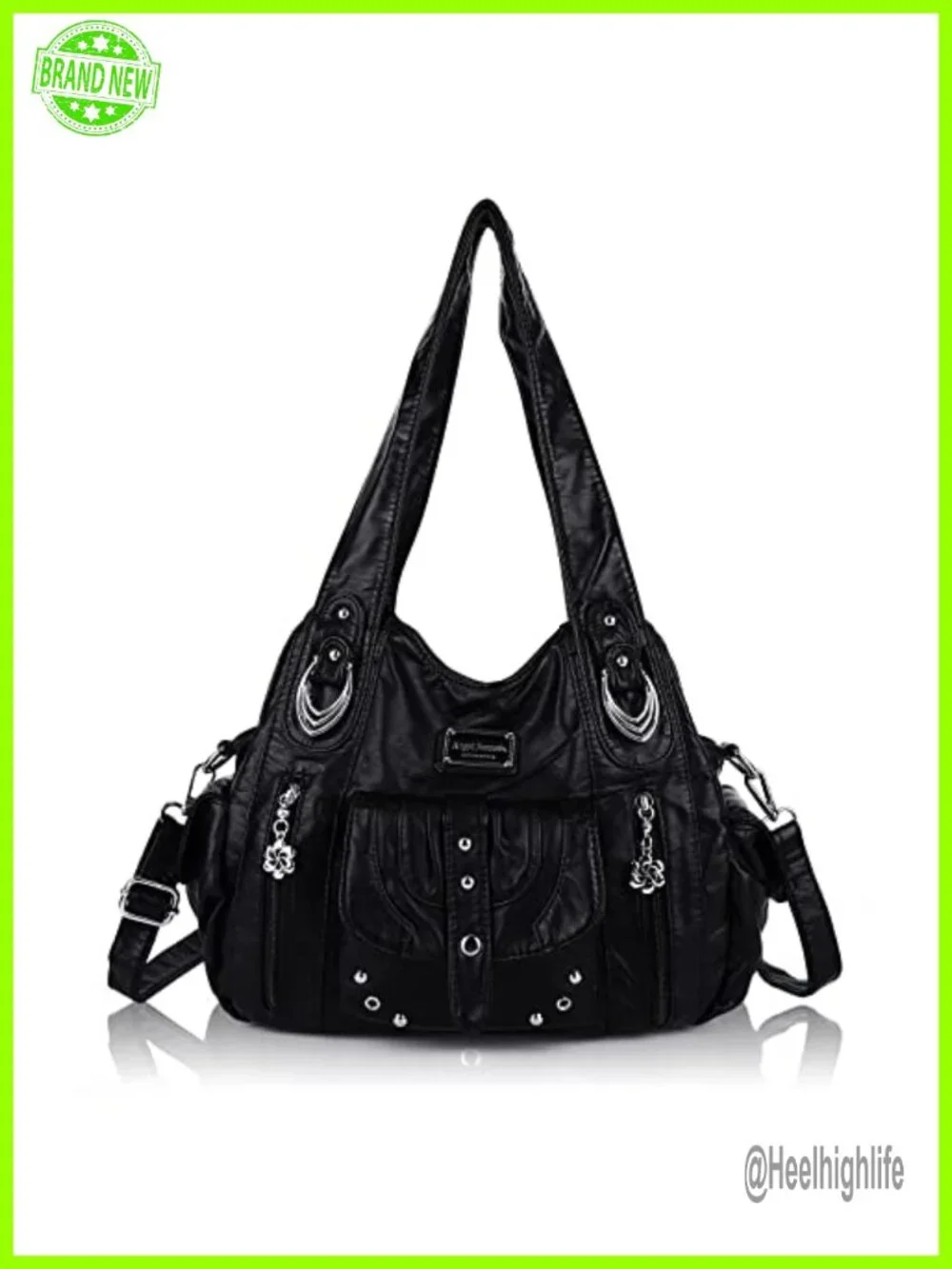 PU Leather Hobo Bag Crossbody Shoulder Purse Large